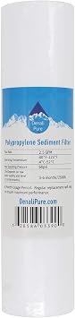 10-Pack Replacement for Culligan HF-360 Polypropylene Sediment Filter - Universal 10-inch 5-Micron Cartridge Compatible with Culligan HF-360 Whole House Sediment Filter Clear Housing - Denali Pure