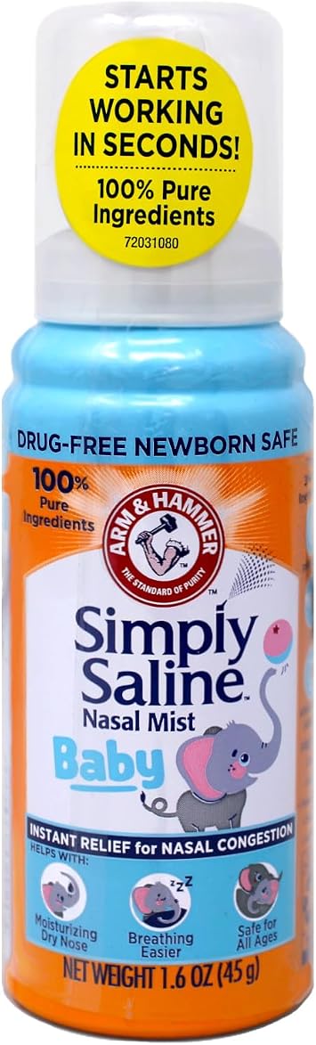 Simply Saline Nasal Mist Baby, 1.6 Ounces 1 Pack