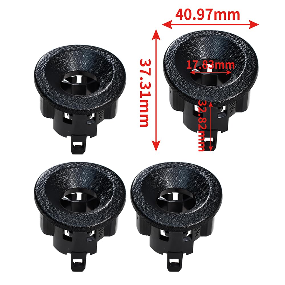 4 Supports pour capteurs PDC de fixation pour capteurs de stationnement arrière Compatible avec Peugeot Partner Citroen Berlingo 2008-2018