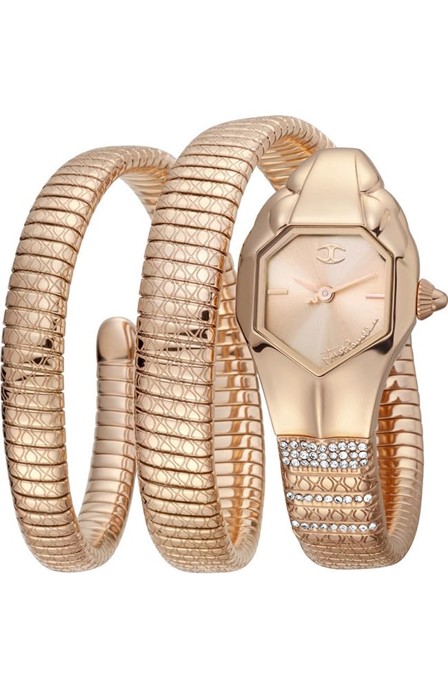 Just.CavalliAnalog Glam Snake Rose Gold Dial Metallic Womens Watch JC1L112M0035 (B0D9SDLP18) Amazon Price History, Amazon Price Tracker