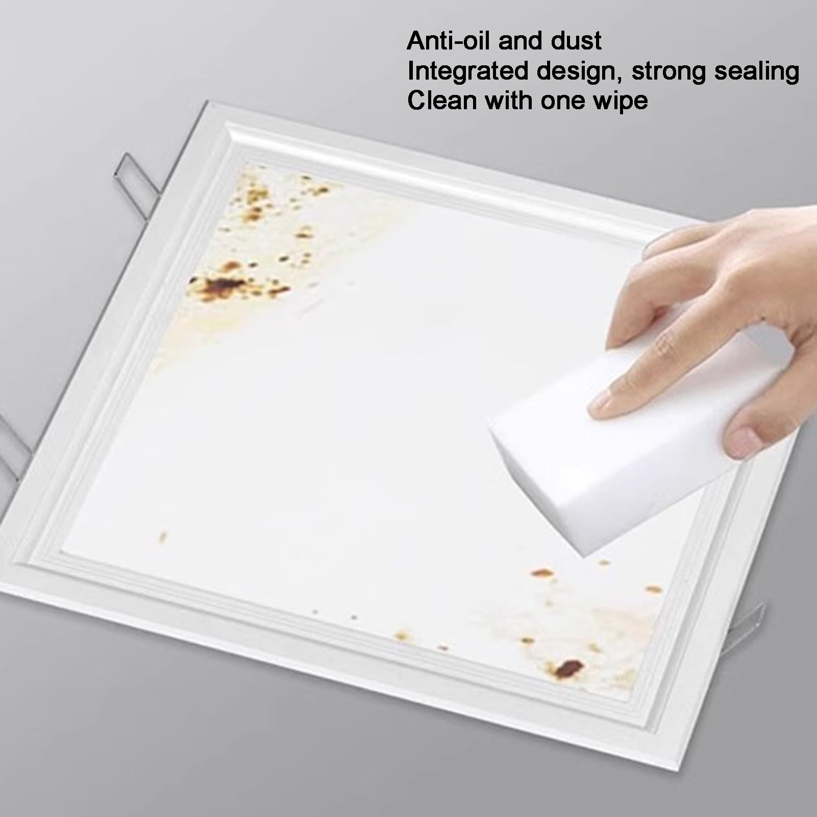 DIRIGÉ Écran Plat Lumière, Température Couleur 6500K, Plafond Éclairage Fixation Panneau, Montage Encastré Plafond Lumière, Encastré Plafonnier Bureau Cuisine Salle Bain(58W-30x60 cm)
