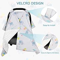 Vista 3 de Peekaboo - Funda de asiento de automóvil para bebé, cubierta de asiento de automóvil con resorte para bebés, niñas y niños, fundas de lactancia