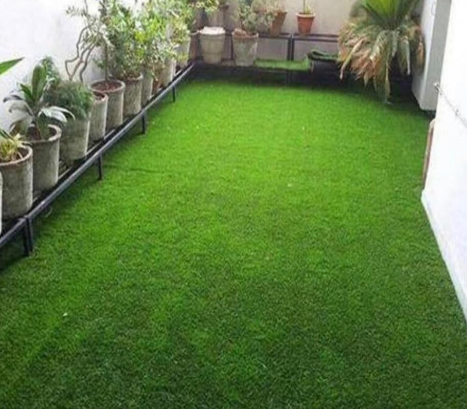 Mahi Carpet 35mm Artificial Grass - High Density, Natural Green Turf for Outdoor and Indoor Areas 4 x 4 Feet