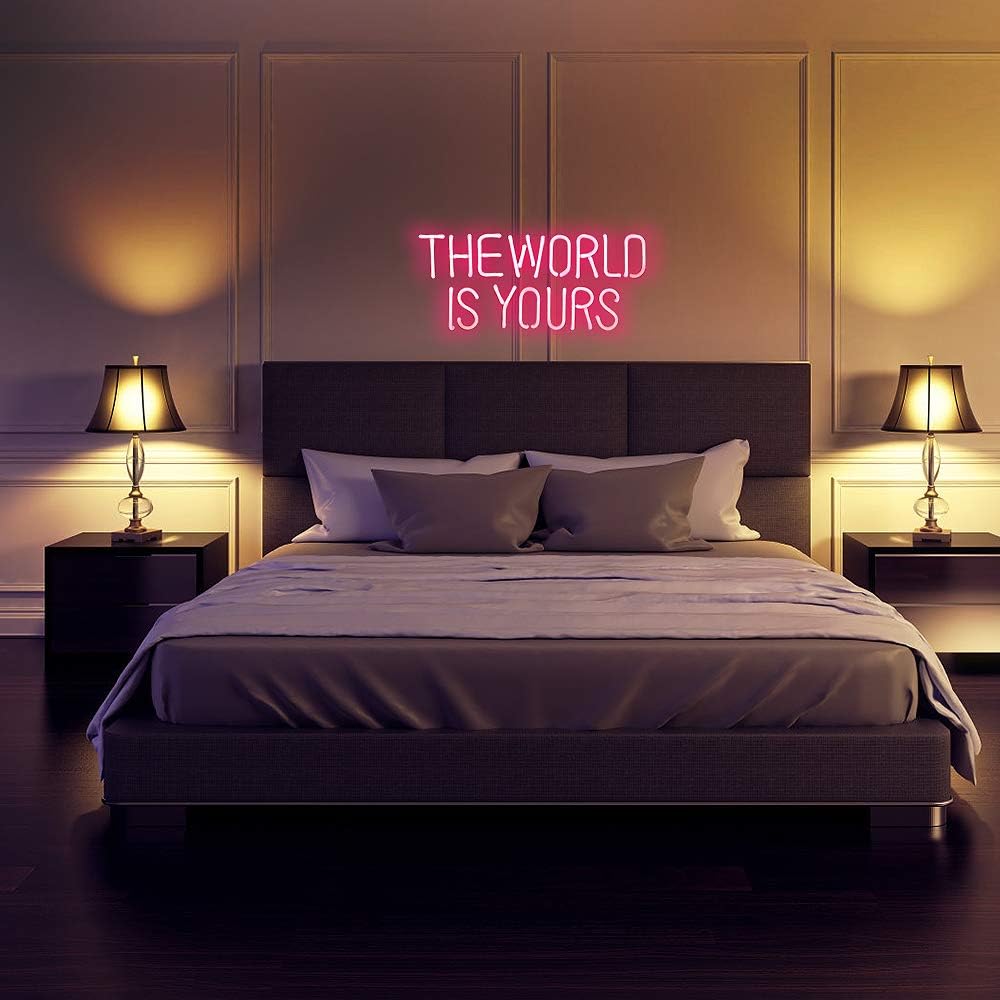 Blасk Frіdау - 80% оƒƒ Neon Signs The World is Yours Pink Neon Light Sign Hanging Neon Sign Real Neon Lights Neon Wall Sign Neon Words for Wall Bedroom Room Decor Party Decor Hоttеѕt Sаlеѕ Neon Signs The World is Yours Pink Neon Light Sign Hanging Neon Sign Real Neon Lights Neon Wall Sign Neon Words for Wall Bedroom Room Decor Party Decor