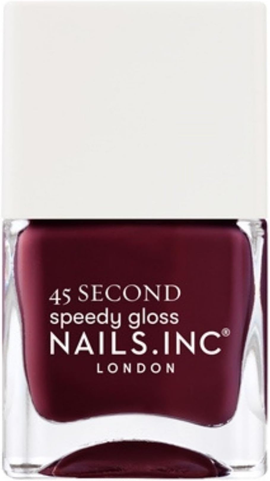45 Second Speedy Gloss, Meet Me On Regents Street, Plum, No Chip, Long Lasting, Quick Dry, Air Dry, Professional Manicures & Pedicures, Fingernails & Toenails, Vegan Nail Polish, 14 ML