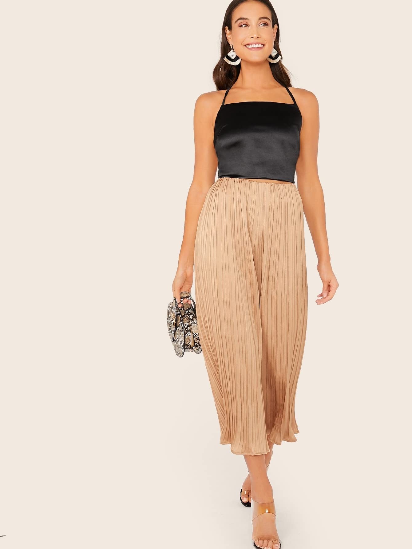 Summer Women's Cami Top Satin Lace-Up Open-Back Cami Top Casual Sleeveless  T-Shirts Sexy Tank Tops : Amazon.ca: Clothing, Shoes \u0026 Accessories