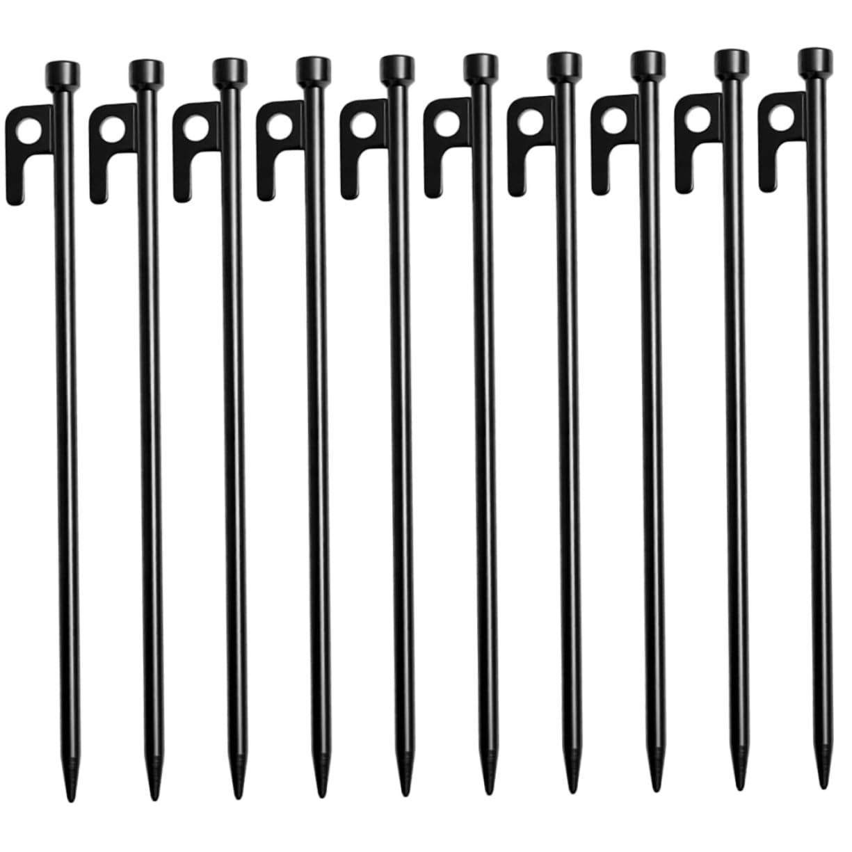 Milisten 10 Stück Teiliges Zelt Heringe Gusseisen Robuste Dicke Zeltnägel für Harte Böden und rutschfeste Befestigung Einfach zu Bedienen Langlebig für Outdoor Camping Ausrüstung