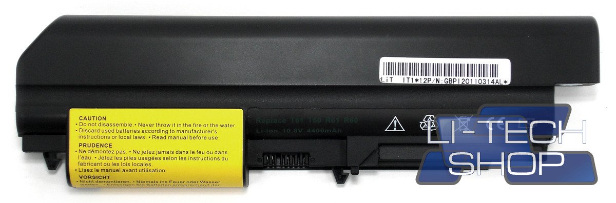 Batteria Compatibile per IBM Lenovo THINKPAD T4002767-HBU Nero Computer Notebook