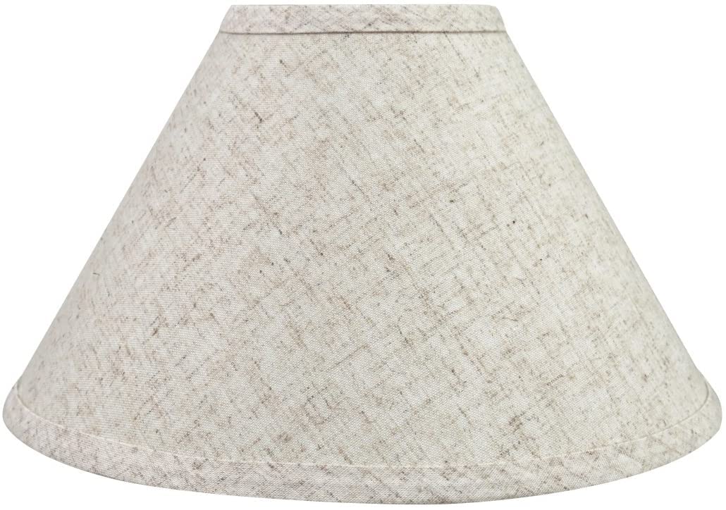 Aspen Creative 58703A, Empire Uno Lamp Shade, Beige, 4" Top x 11" Bottom x 7" Slant Height, Slip UNO 33mm