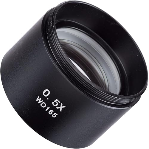 AmScope SM05 0.5X Barlow Lens For SM Series Stereo Microscopes (48mm)