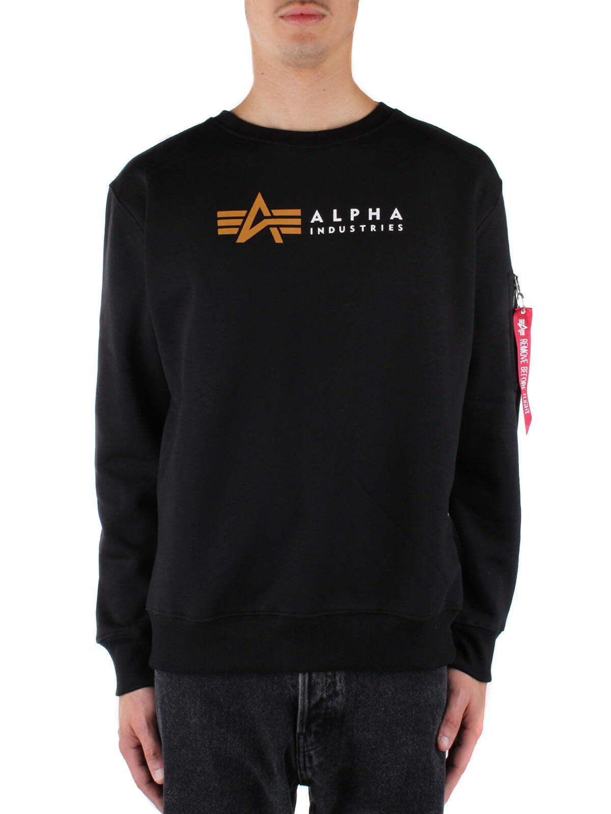 Alpha Industries Sweter pullover Mężczyźni Alpha Industries Bluza Label Sweater dla mężczyzn (1 w zestawie)