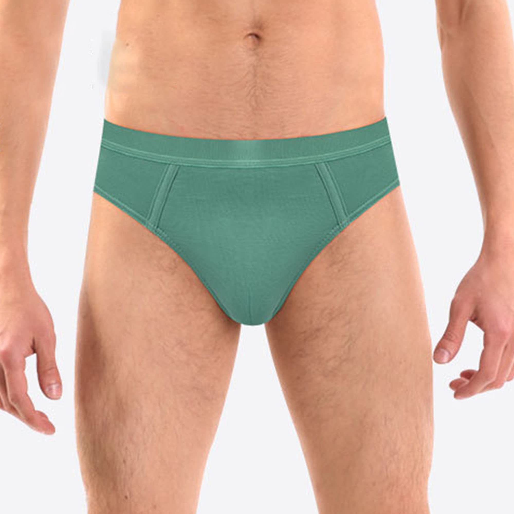 JEShifangjiusu - Ropa interior para hombre, suave, cómoda, ligera, de algodón, elástica, absorbe la humedad, paquete de 5