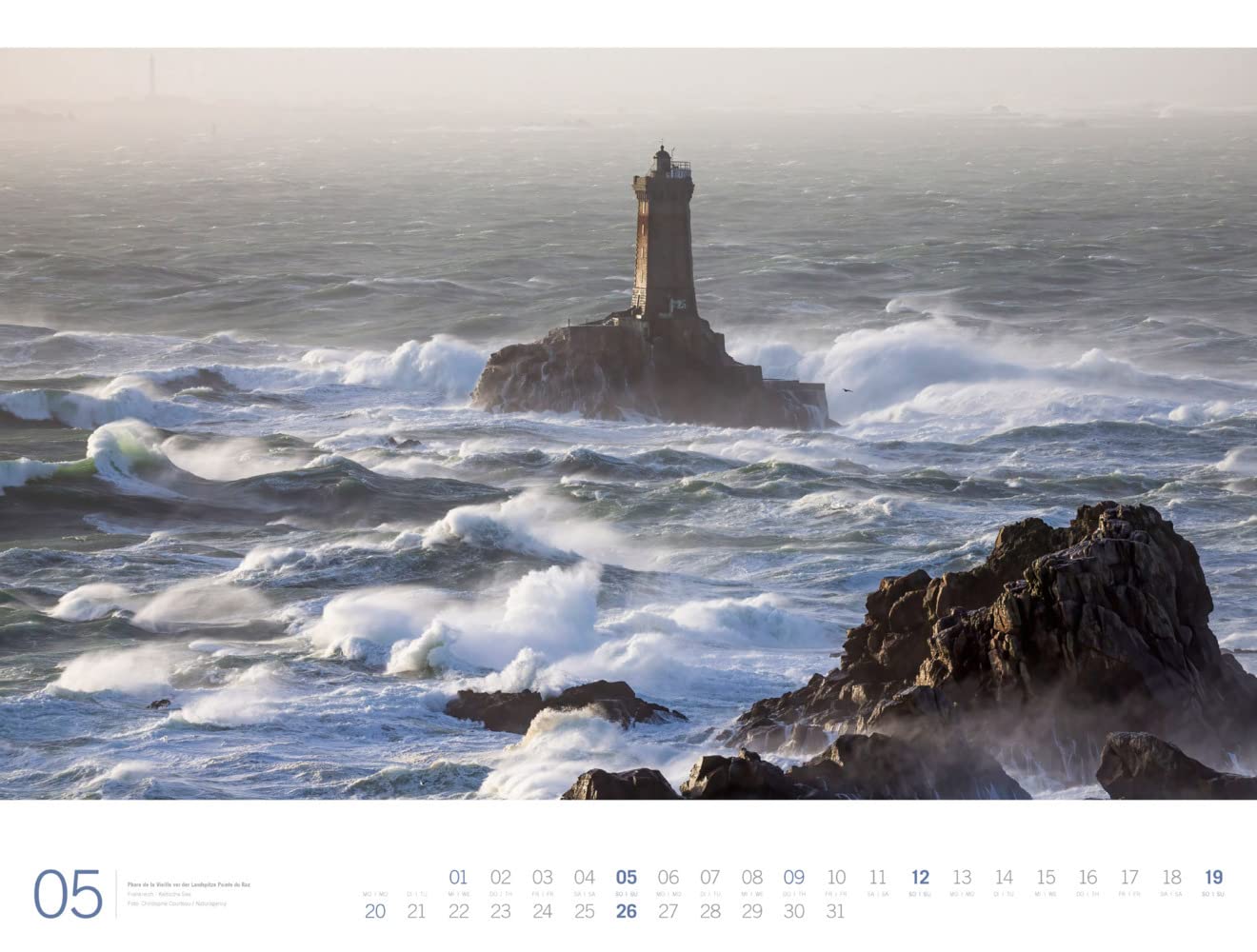 Meer - Ackermann Gallery Kalender 2024, Wandkalender im Querformat (66x50 cm) - Großformat-Kalender / Hochwertiger Panorama-Kalender Küste und Strand