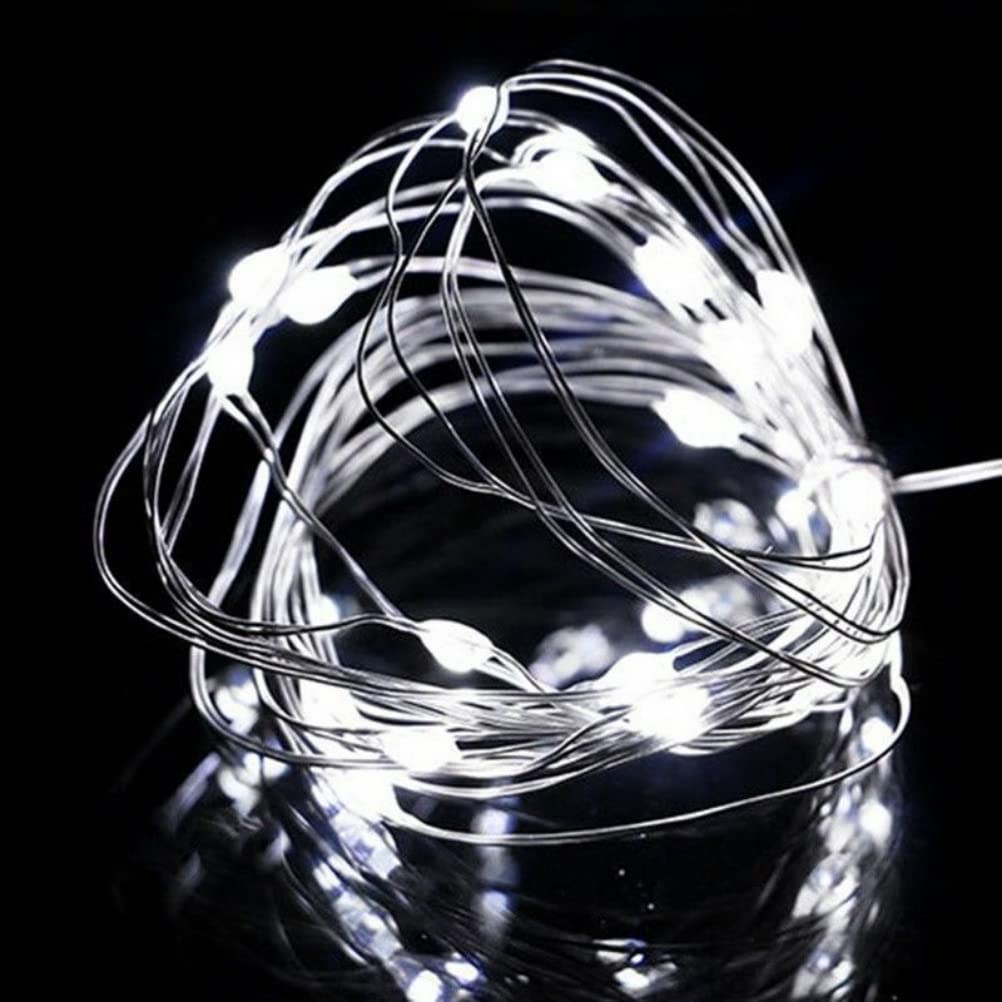 Anso White 5V Usb Led String Lights Fairy 20M 10M 5M Silver Wire Waterproof Garland Home Decor (,20M 200Leds)