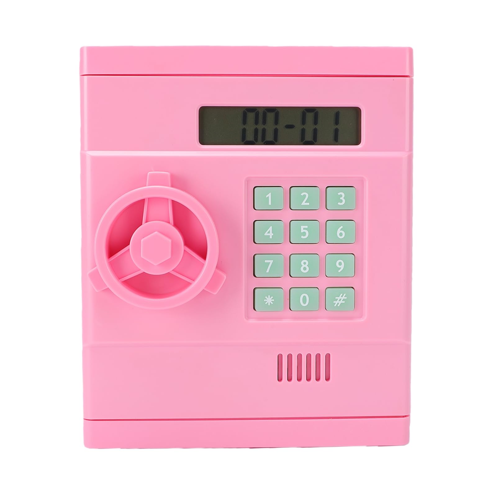 Cosiki Salvadanaio Elettronico Banca di Codici Interattiva di Grande capacità con Protezione Tramite Password per Bambini e Adulti Bianco 5,5x5,6x6,9 Pollici