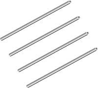 LAVMHAB 304-es Rozsdamentes Acél Cső 5mm Külső Átmérő x 1mm Falvastagság, 200mm Hosszú, Varratmentes Kerek Csövek Ipari és Barkács Felhaszná 1