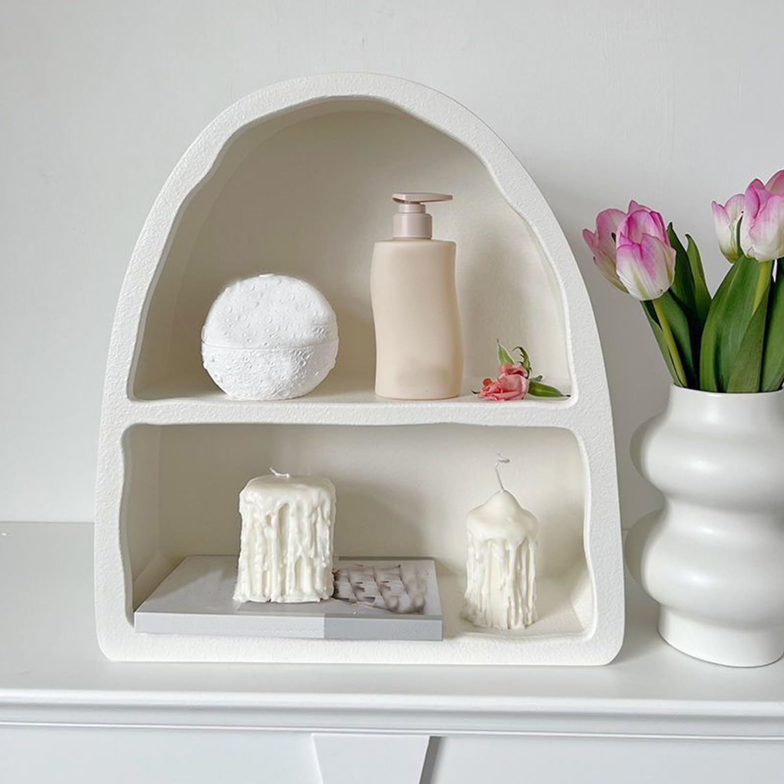 Armoire murale à peinture granulaire | Étagère de rangement multi-pièce