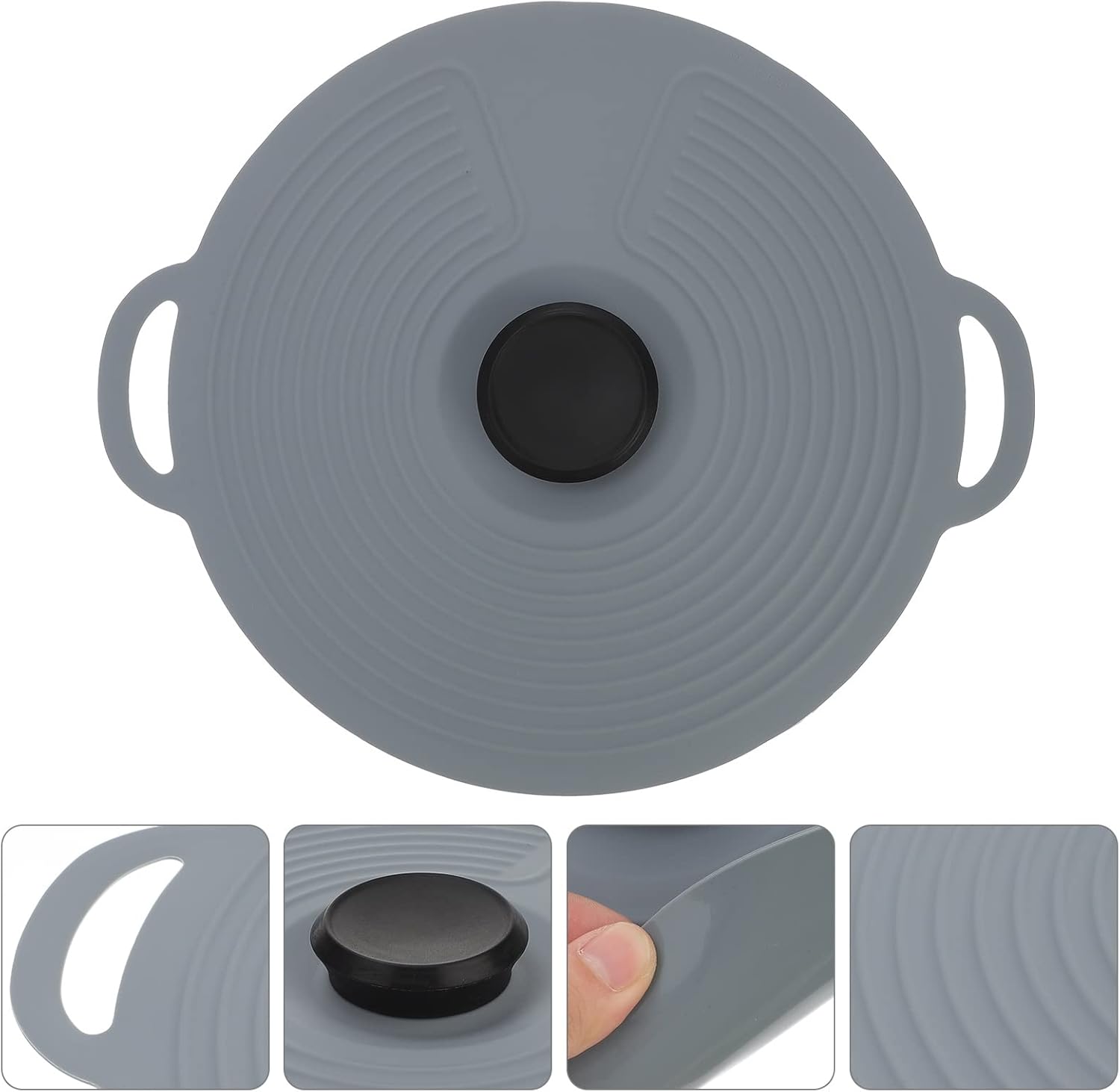 Cover Pot Pan Covers Forsuction Universal Pans Pots Cookingbowl Kitchen Replacement Airtight Frying Skillets(27 * 27cm)