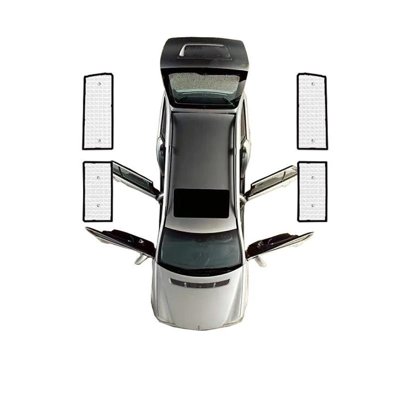 Cortinillas Coche Parasol Completo para VW para Transporter T6 2015, 2016, 2017, 2018, 2019, 2020, 2021, 2022, 2023, Visera, Cubierta para Ventana Parasol Ventana Coche(Rear Windows)