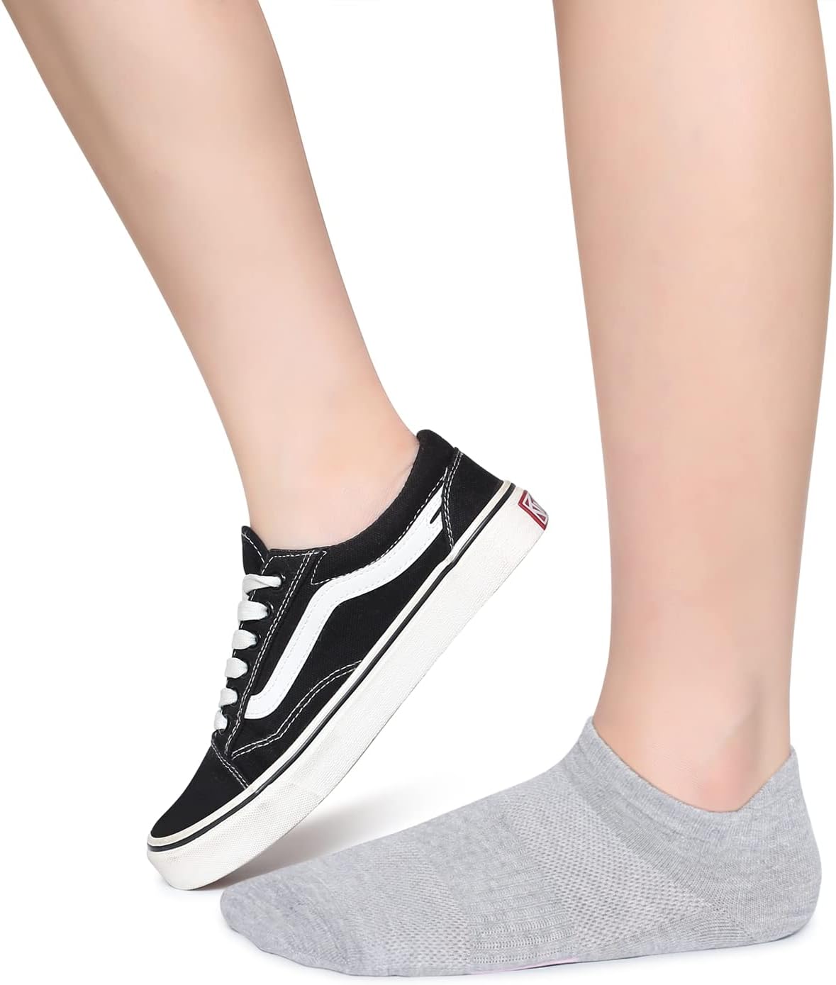 Henwarry Women's 10 Pairs Athletic Running Low Cut Socks Thin Cotton Soft Ankle Tab Socks - Image 6