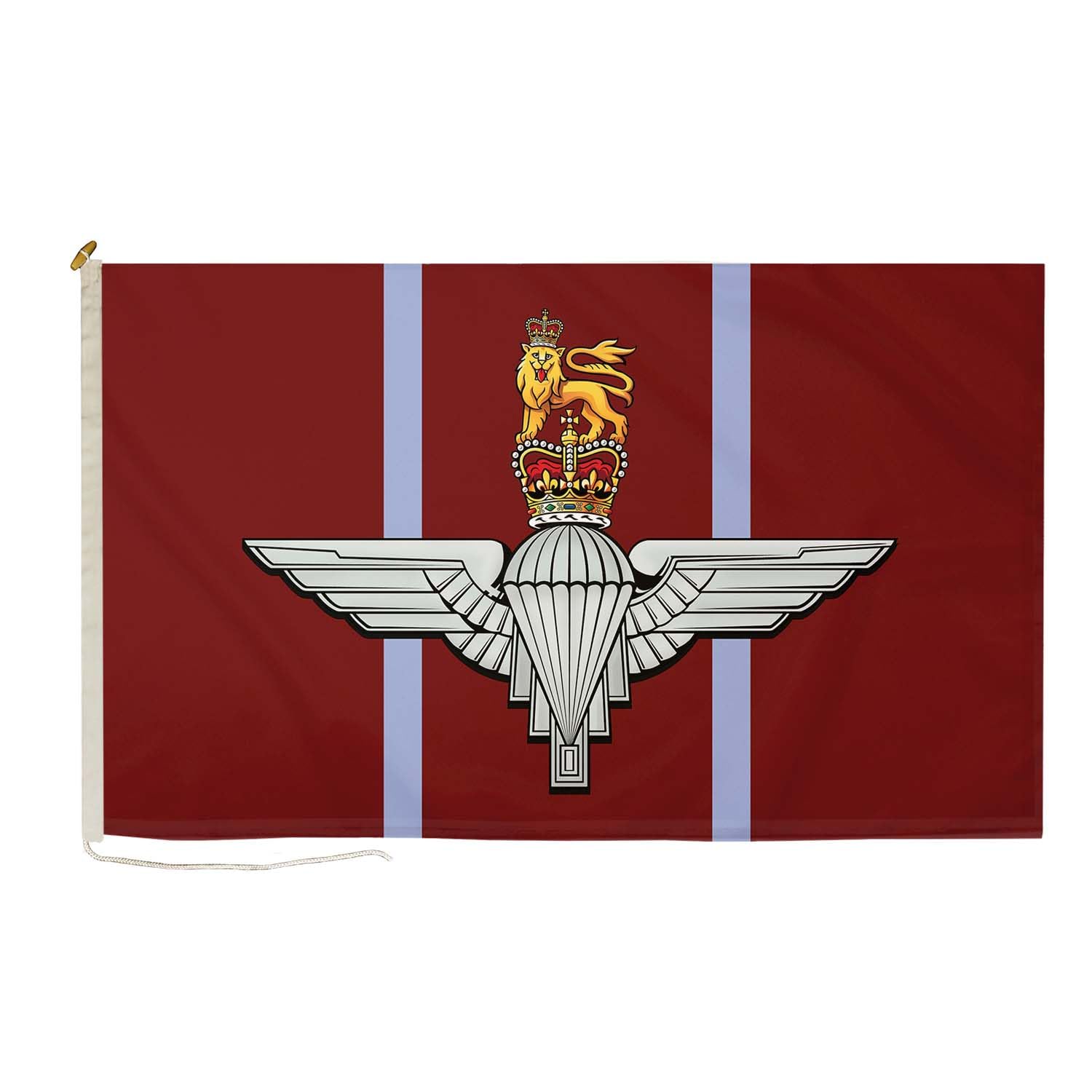 DuraFlag Parachute Regiment Style B Small Courtesy Flag 20x12 Inch Premium Quality With Rope & Toggle Reinforced Stitching 50x30cm British Army Airborne Forces Regiment Flag Heavy Duty Polyester โ image 1