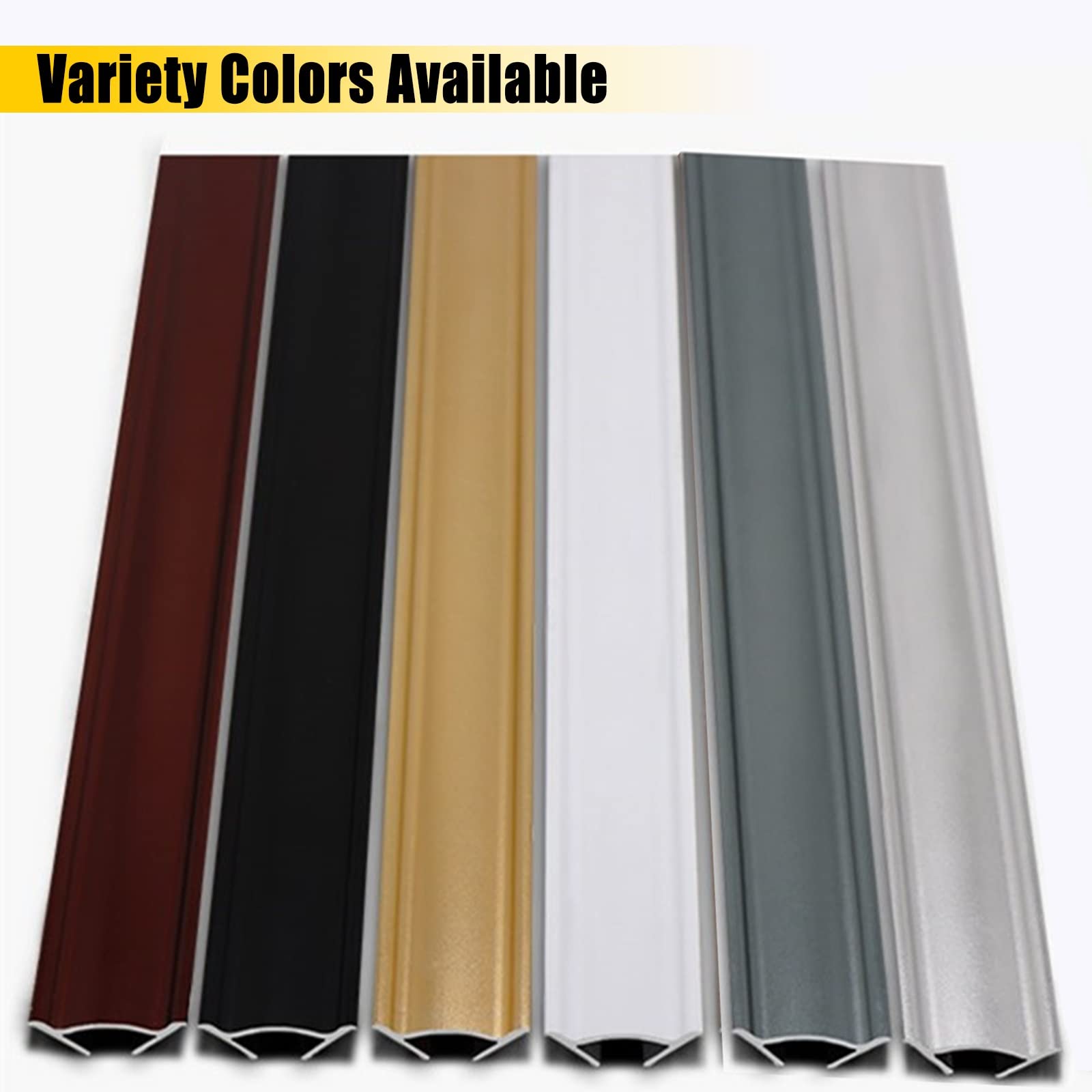 Aluminiowa osłona narożna do narożnika ściany, podłogi, sufitu, samoprzylepnej listwy przypodłogowej Alternatywa (30mm/1.2)