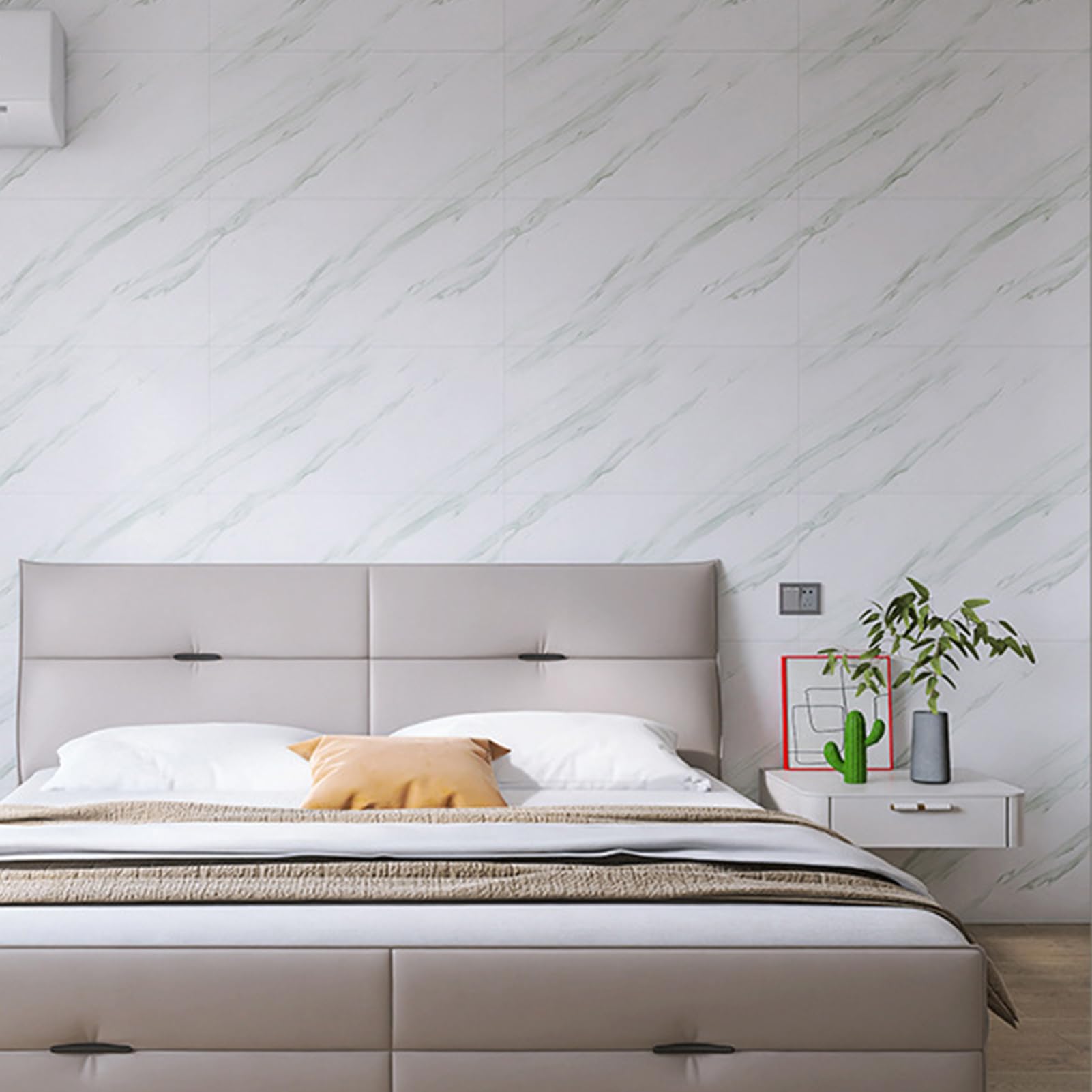 Pannelli Decorativi per Pareti, Piastrelle Adesive Cucina | 10 Pezzi, Pannelli Decorativi Effetto,G,40x80CM | Marmo in Pvc Impermeabile Per Pareti, Bagno, Cucina, Doccia e Soggiorno