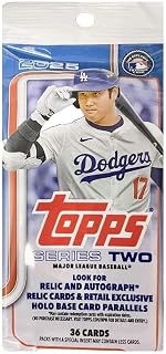 2025 Topps MLB 野球シリーズ 2 ファットパック 1パック36枚