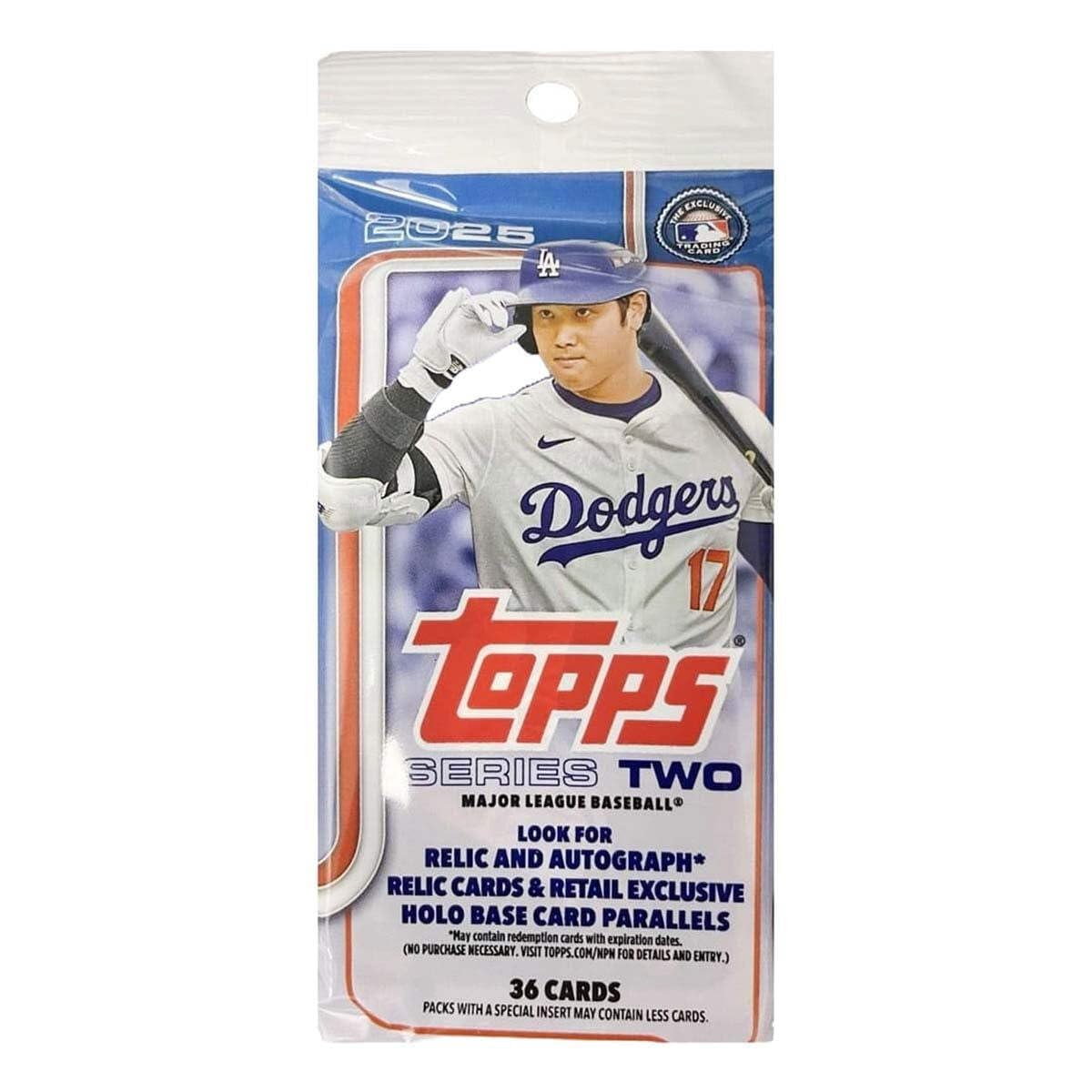 Amazon.co.jp: 2025 Topps MLB 野球シリーズ 2 ファットパック 1パック 