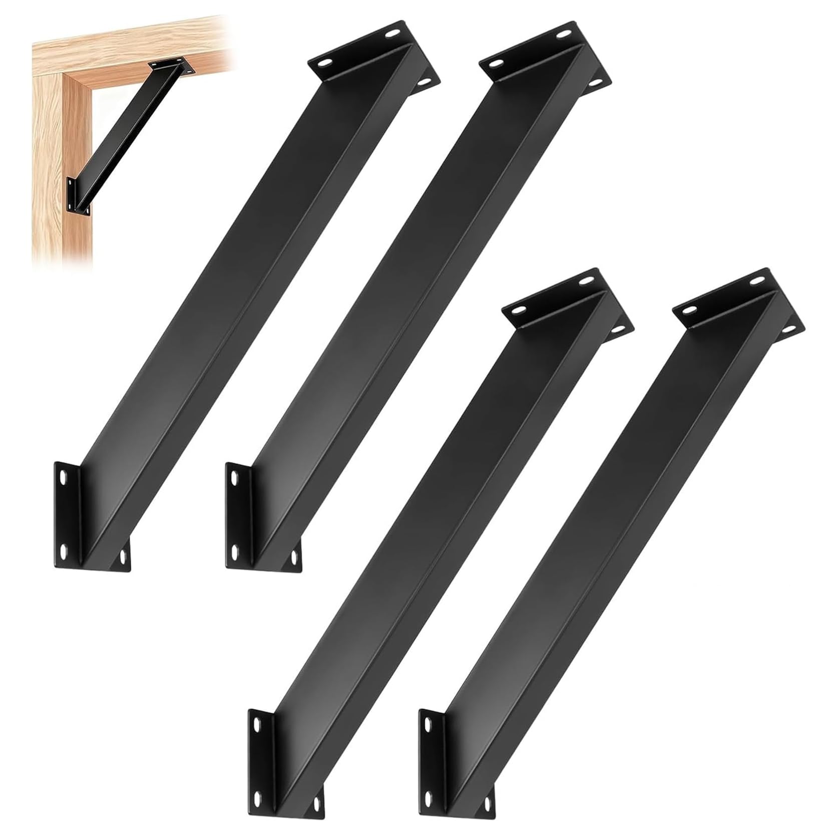 LQSYBHD 45 Degree Angle Support Bracket Pergola Kit Heavy Duty Connector Brace Bracket Kit for Wooden Structures Support for Gazebos Tree Houses Cabins and Patios(Size:4pcs)