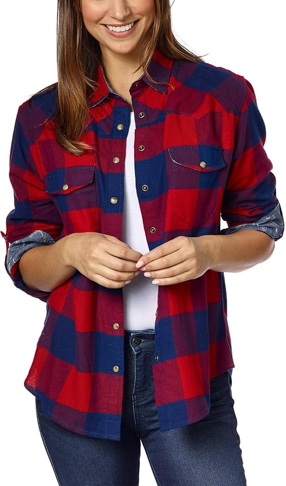 Image of Jachs Girlfriend Ladies' Flannel Shirt