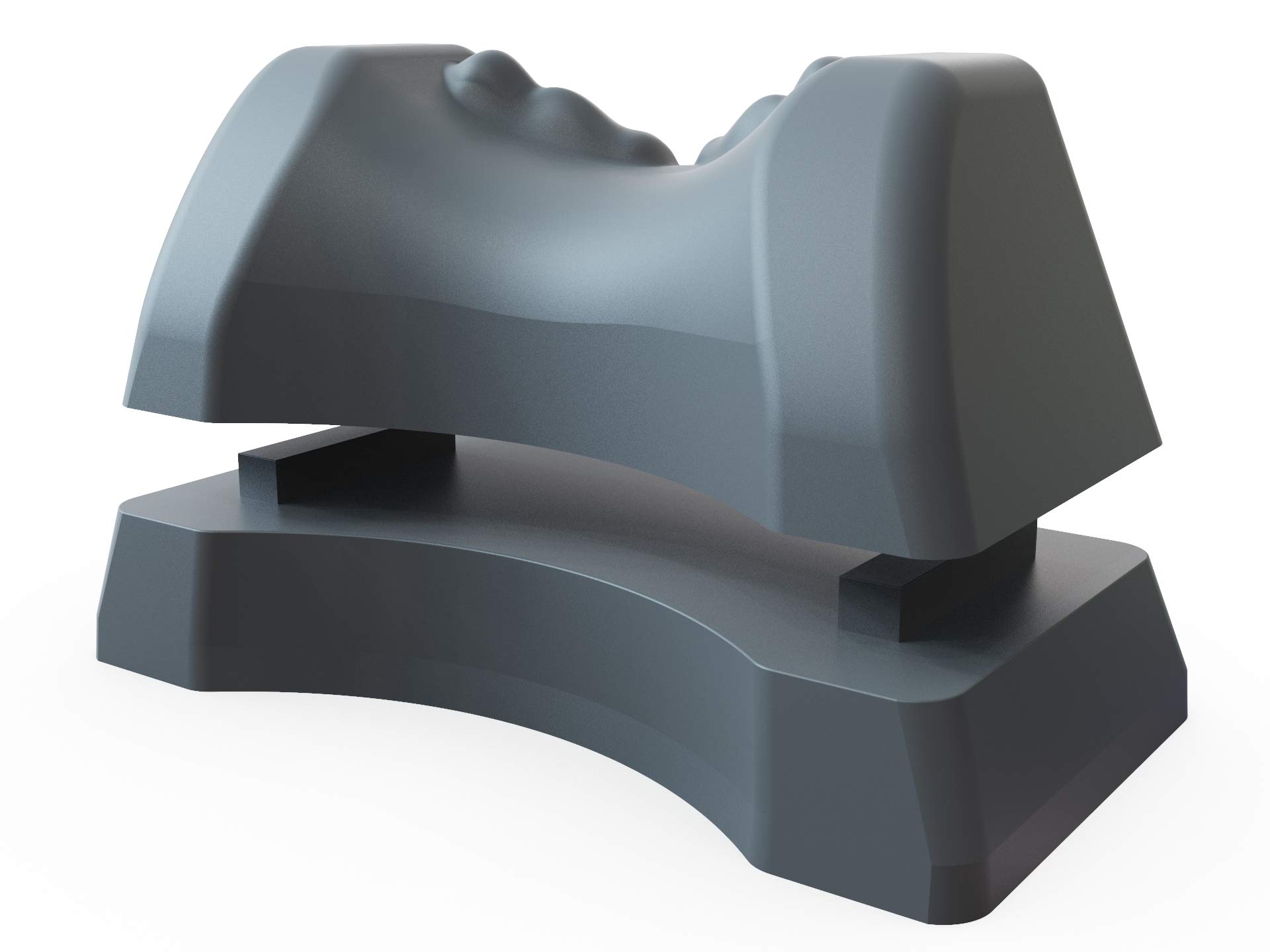 Occipital Release Tool 2.0 - Cervical Traction for Neck and Shoulder Pain Chiropractic Alignment Pivot Device for Trigger Point Therapy Headaches Migraine and Stress (Stone)