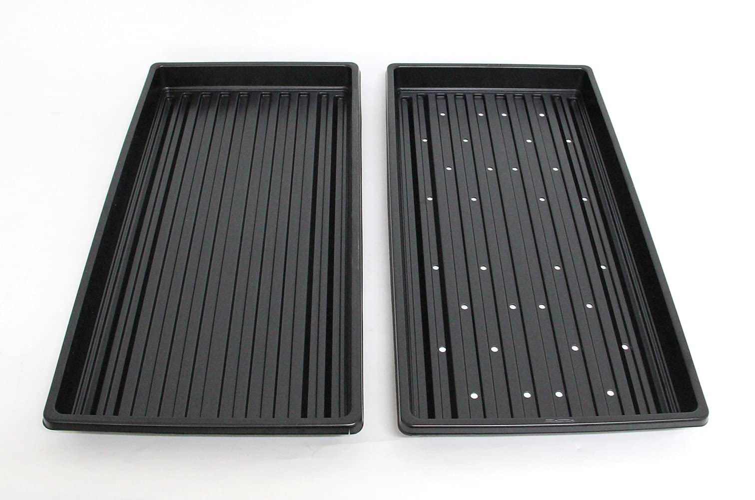 Grewery Farm Extra Strength Plastic Shallow 1020 Microgreen Trays | 10 Inch X 20 Inch | 210 Gm | Virgin H I P S | Stackable Set of with Hole & without Hole (B09C8R3BFH) Amazon Price History, Amazon Price Tracker