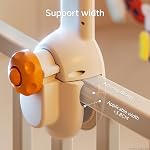 TUMAMA Crib Mobile with Music and Lights, Baby Mobile Cute Bee Crib Toys Hanging, Remote Control Nursery Mobiles for Bassinet, Rotation, Starlight Projection and Lullabies for Babies
