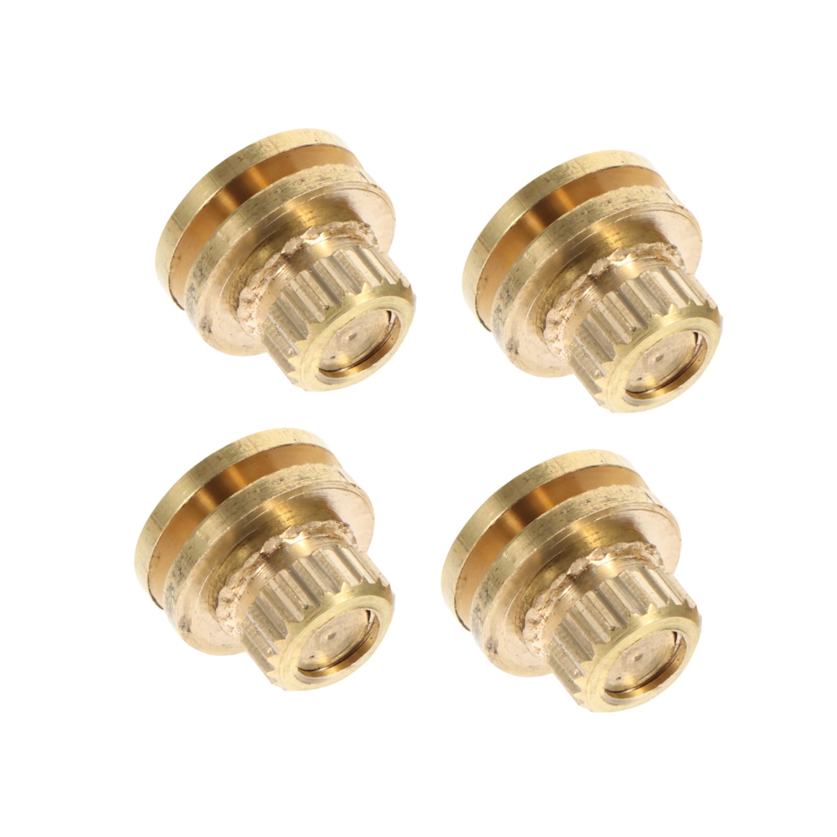 Happyyami 4pcs Copper Shockproof Speaker Spikes Pads Creative Vibration Isolation Accessories for Use Easy to Install Stylish Design Sound Dampening