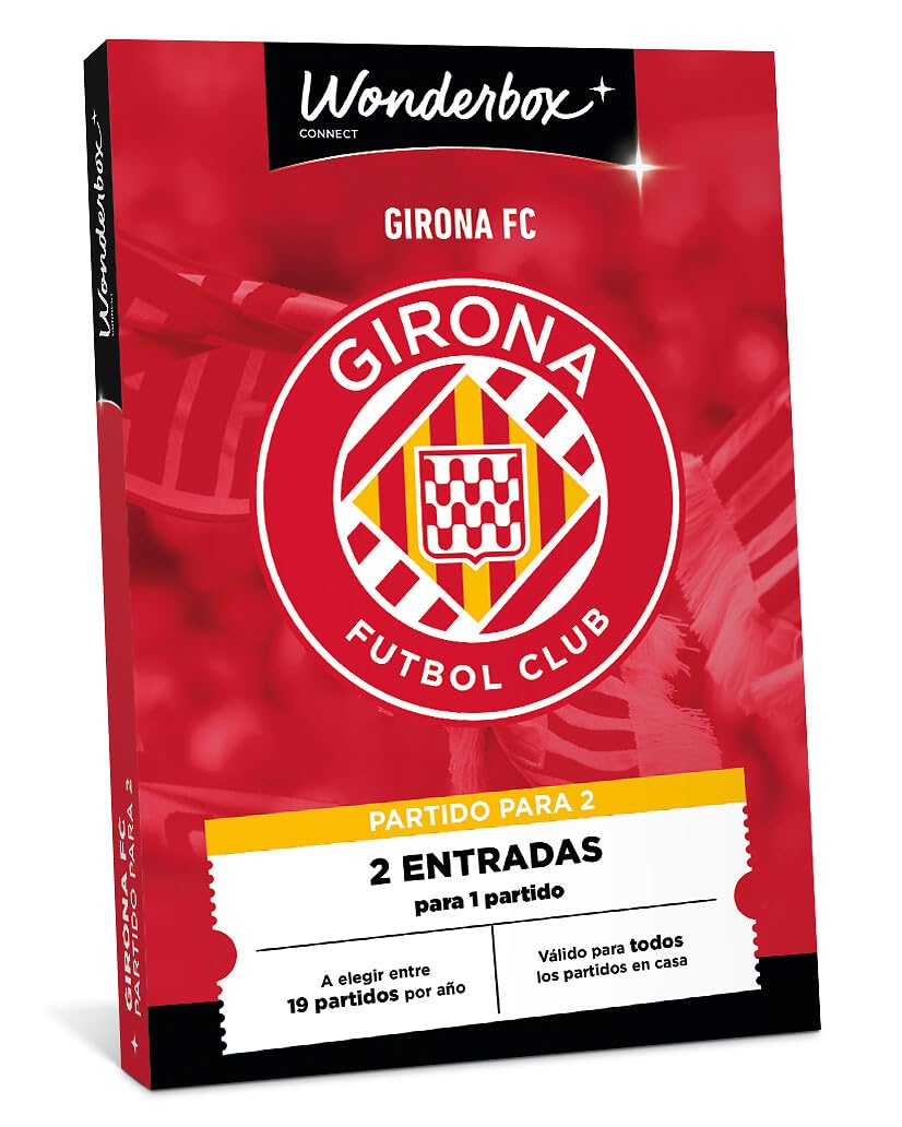 WONDERBOX Connect - Caja Regalo - Girona FC - 2 entradas para 1 Partido - Válido Durante 27 Meses