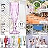 Domensi 40 Pcs Champagne Flutes Bulk 6 Oz Christmas Acrylic Wine Glasses Toasting Goblet Unbreakable Plastic High Stem Champagne Cups For Wedding - View #5