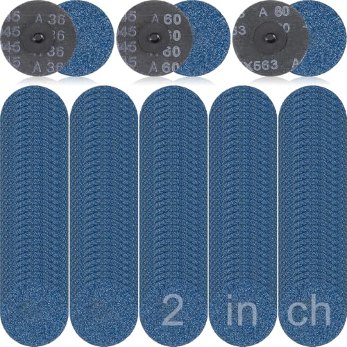 Landical 300 Pcs 2 Inch Sanding Quick Change Discs Zirconia, 36,60,80 Grits