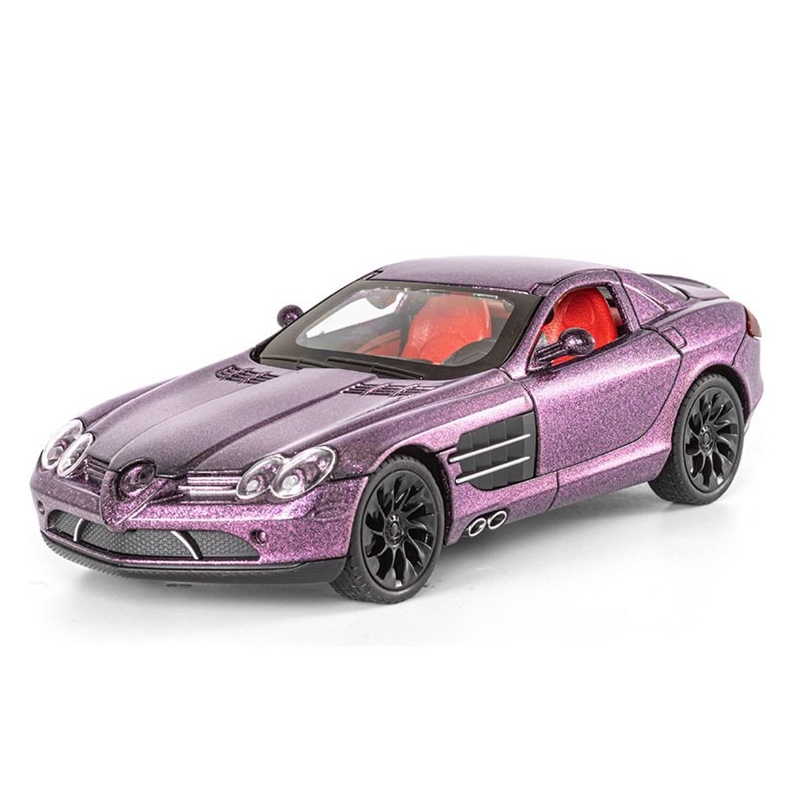 MOCALUX Scale Die-Cast Model Car 1:24 For Benz For SLR Alloy Metal Diecast Model Car Collectibles Hobby Ornaments(PURPLE)