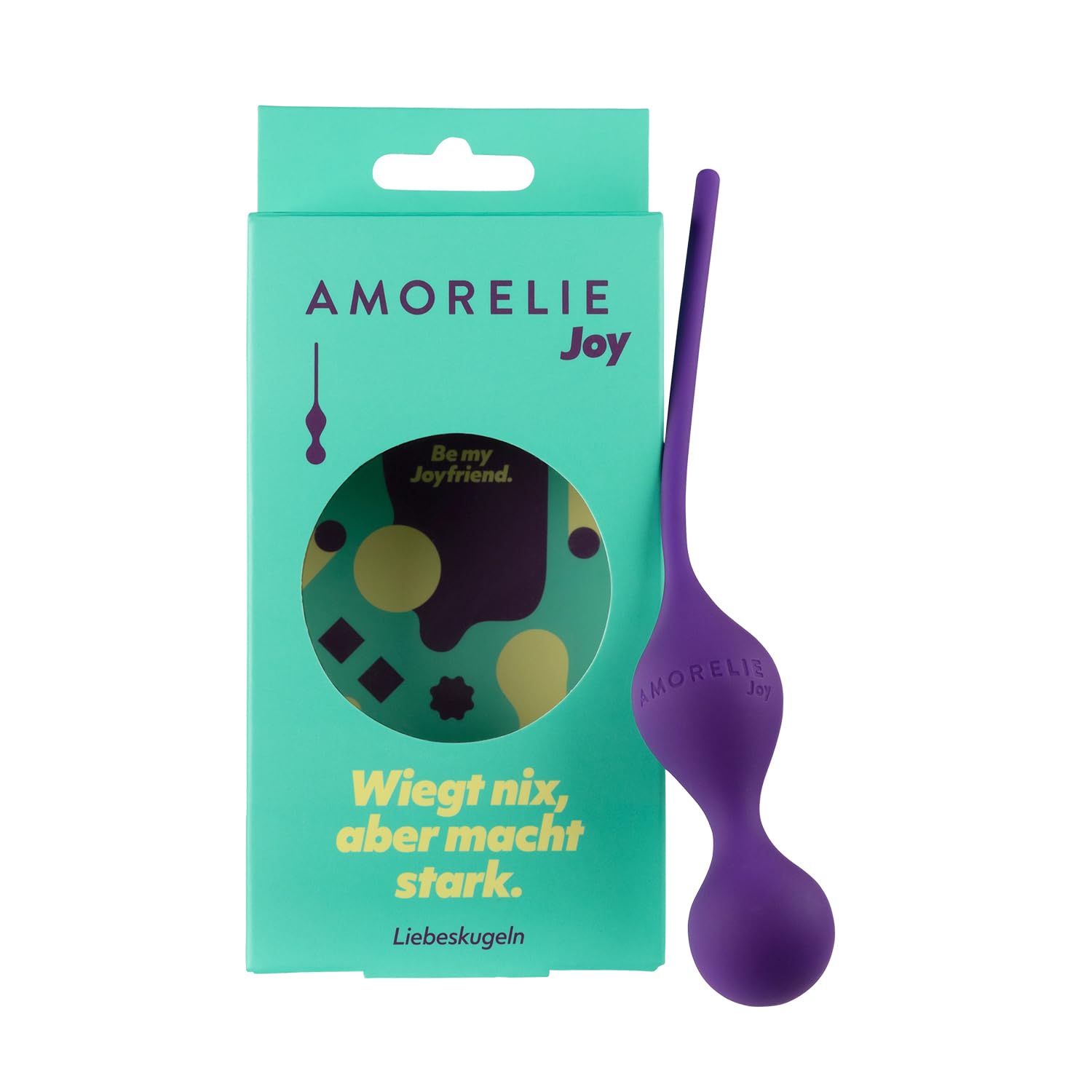 AMORELIE Joy – 75g Liebeskugeln Glow | Beckenbodentrainer für Frauen | Wasserfest | aus Silikon