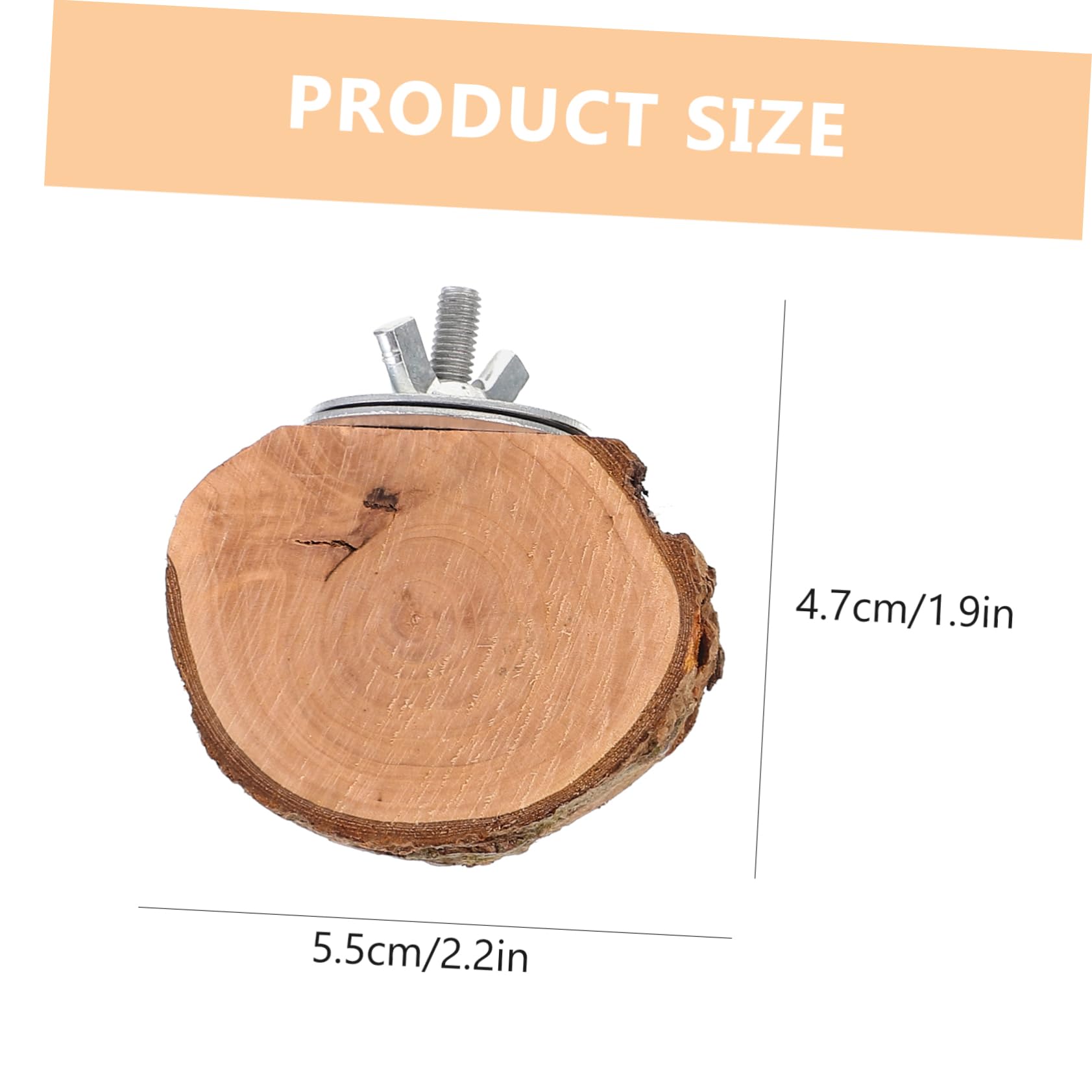 BELLIFFY Parrot Stand Bird Perch 3pcs Wooden Bird Ladder Hamster Ladder Toy for Cage