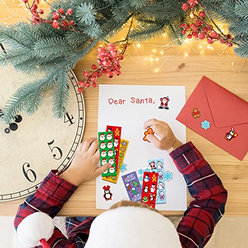 Artcreativity Holiday Sticker Assortment - 100 Assorted Sticker Sheets Of Christmas Themed Stickers - Great Christmas Party Favors, Goodie Bag Fillers, Holiday Decorations For Boys And Girls Ages 3+ #TOP6
