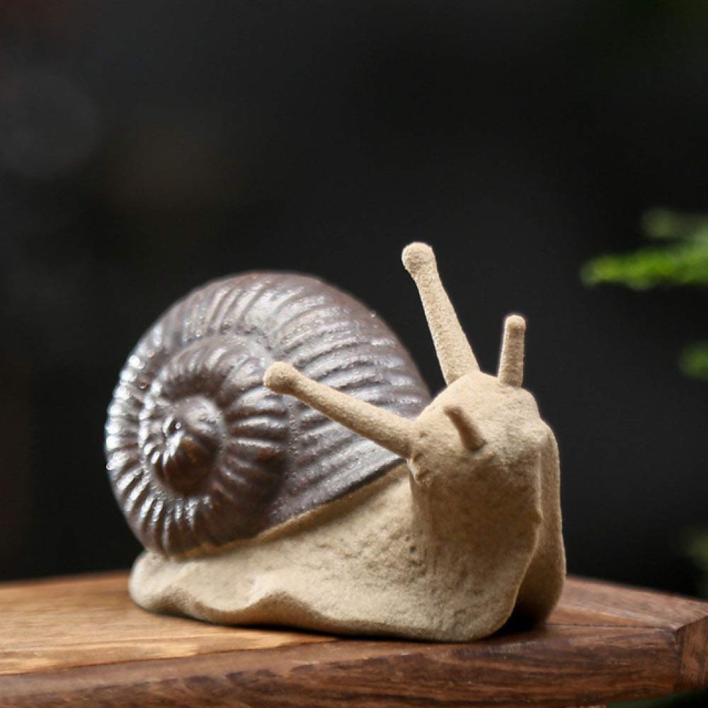 Escargot céramique ornement bonsaï micro paysage et accessoire de thé