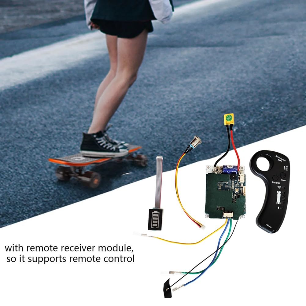 Elektryczna deskorolka 4 koła Longboard ESC zestaw 10S 36V pojedynczy napęd sterowanie płyta główna z pilotem do DIY deskorolka