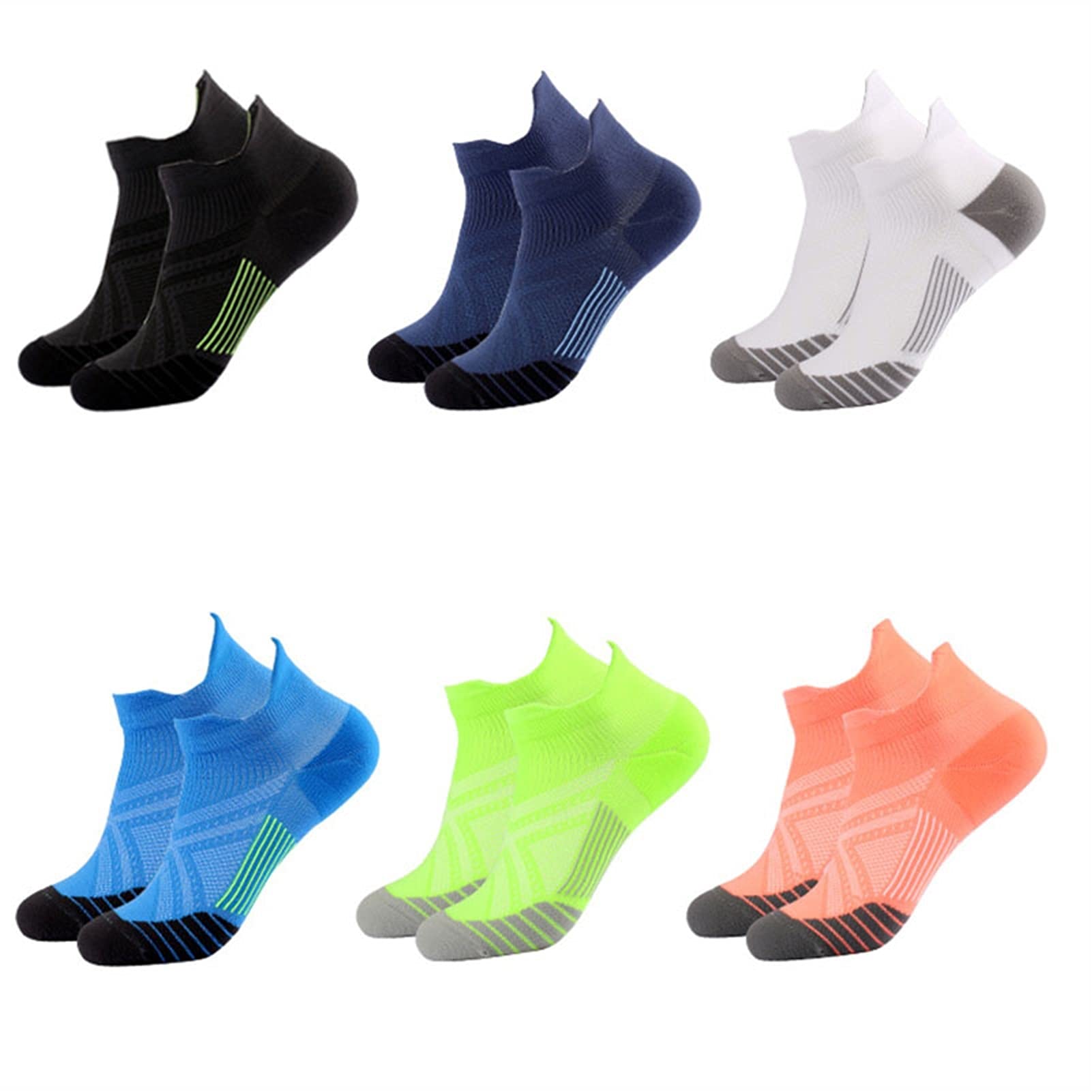 Uomini/Donne Sport Sport Atletica Calze alla Caviglia Atletica Sottile Traspibile Asciutta Asciutta Asciugatura Fitness Running Compression Calzini a Taglio Basso Calzini da Ciclismo