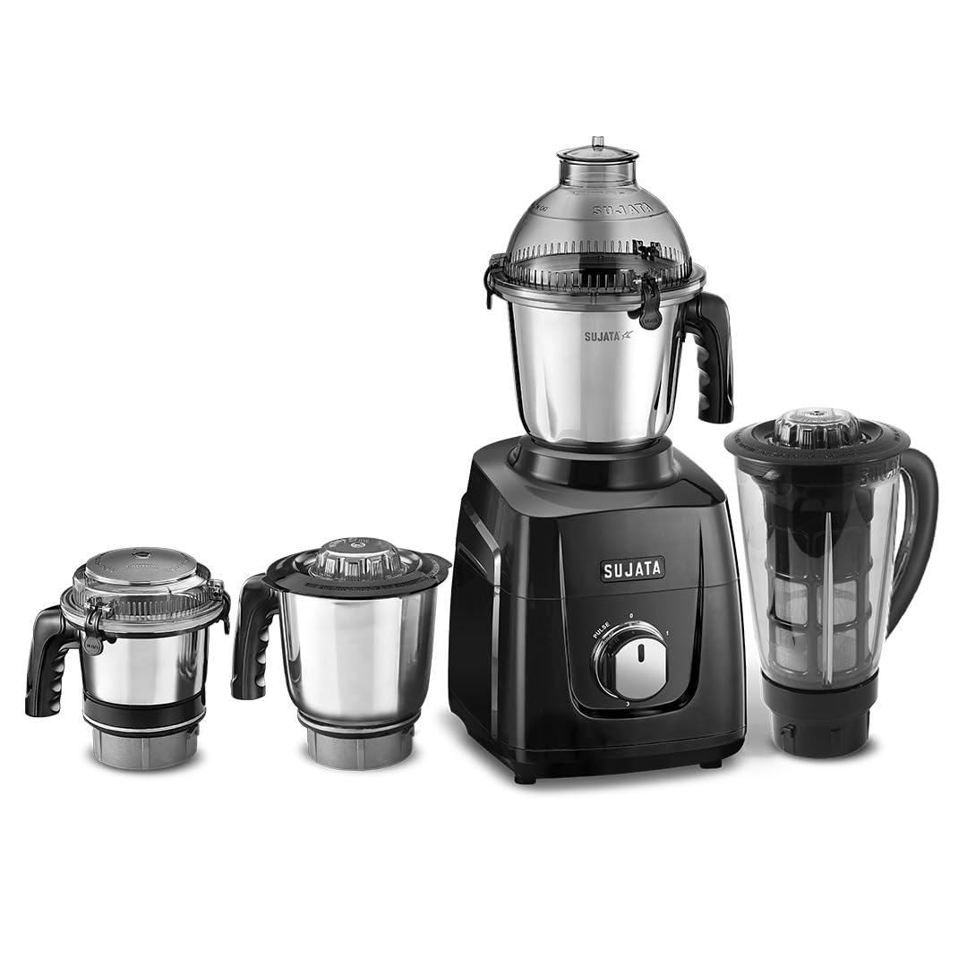 Sujata MG03 Mixer Grinder | The New Generation Mixer Grinder | Powerful and Versatile Kitchen Appliance | 1000 Watts Motor | 4 Stainless Steel Jars-image-26