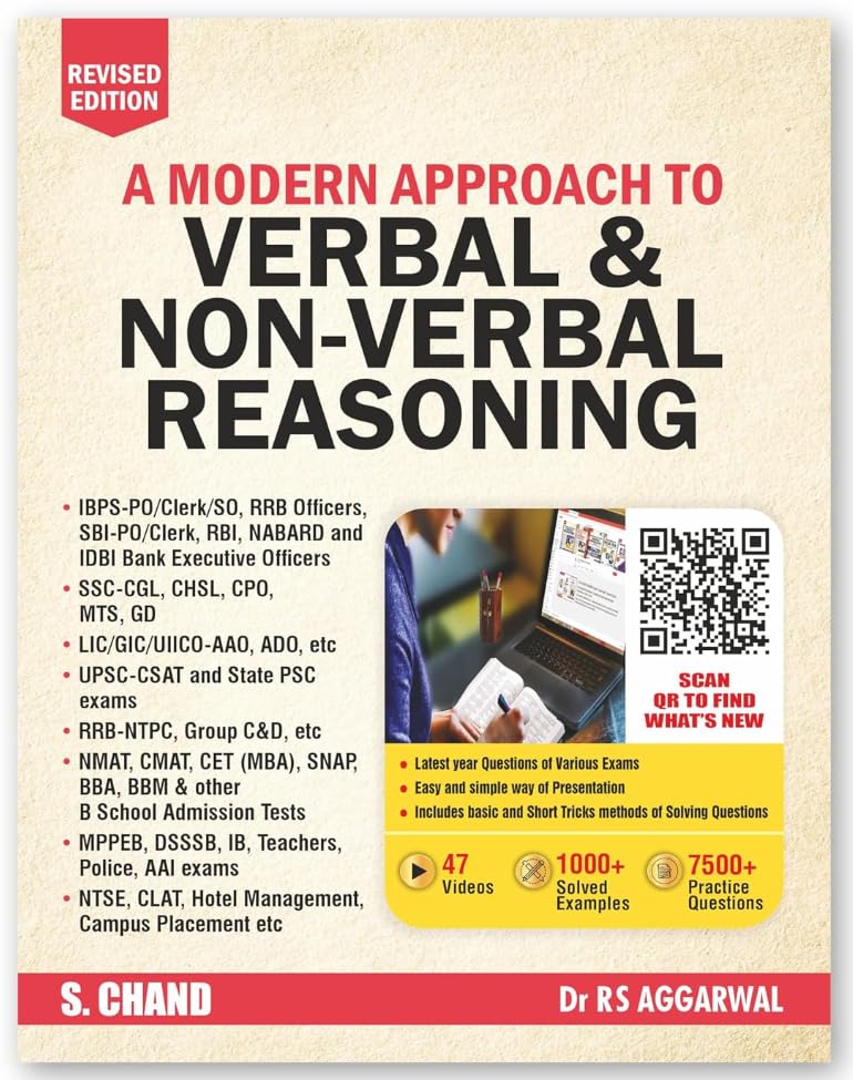 A Modern Approach to Verbal & Non-Verbal Reasoning by R.S. Aggarwal