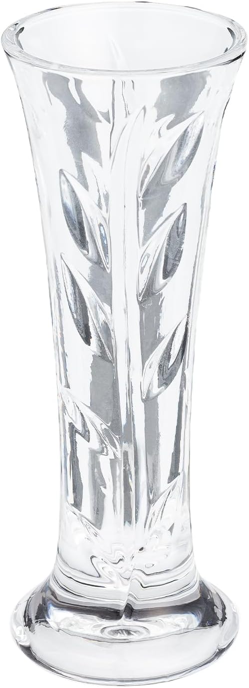 Clear Bud Vase | Durable Decorative Glass Bud Vases Clear | Ideal for Displaying A Forever Rose & Flowers | Romantic Gifts for Women | 6โ Tall