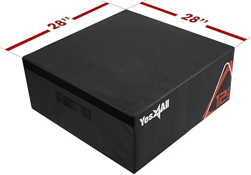 Miniatura 2 de Yes4All Caja pliométrica suave ajustable, entrenador de salto, para ejercicios pliométricos y acondicionamiento, múltiples variaciones de altura