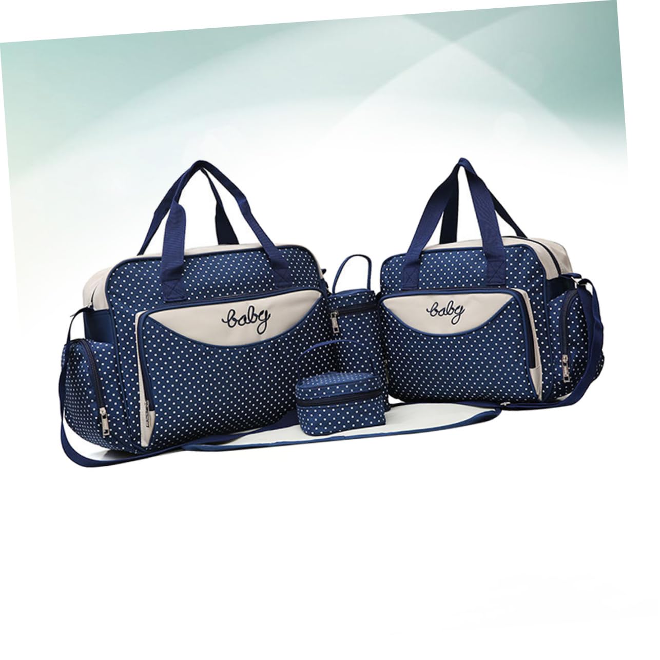 SHERCHPRY 1 Satz 5St Reisewindeltasche reisen Handtasche Wickeltasche Reisetasche die Einkaufstasche Mama Tasche Tragetasche mit großem Fassungsvermögen tragbar Babytasche Rucksack Mutter